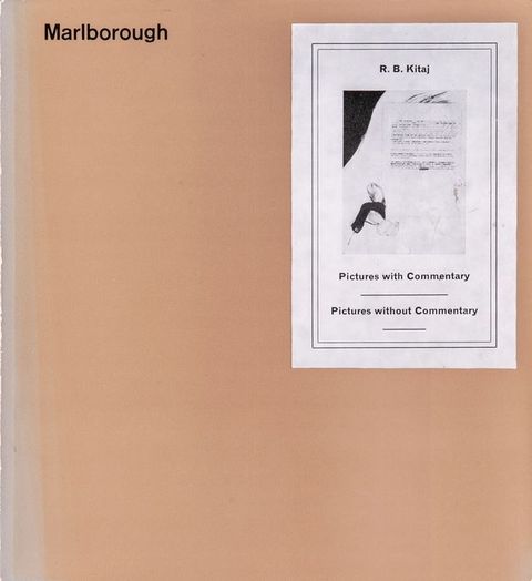 Book cover. A tan, square jacket has the word “Marlborough” in black text at the top left. A white piece of paper like a book plate is affixed to the top right corner. It has the author and title, and an image of what appears to be a letter.